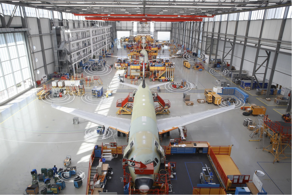 tracking plane parts during manufacturing process