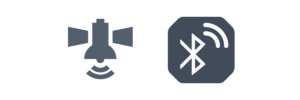 GNSS and Bluetooth technology icons