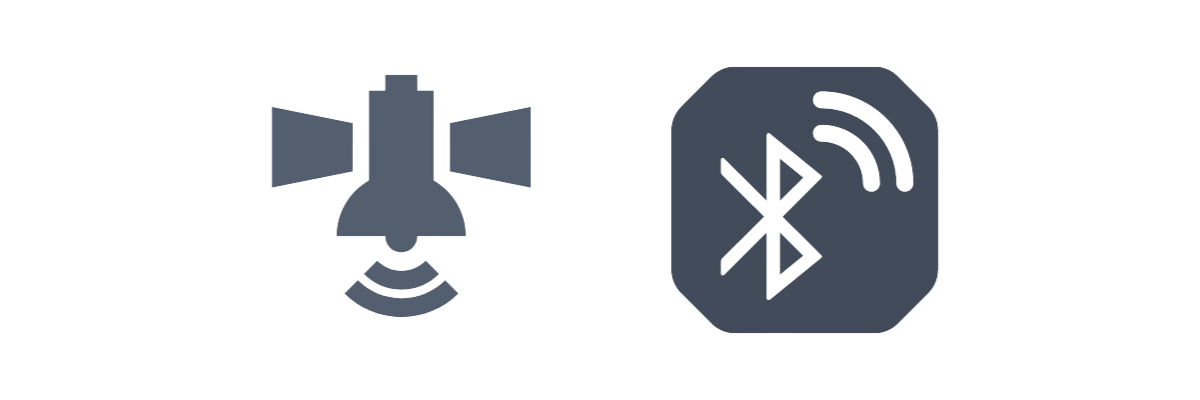 GNSS and Bluetooth technology icons